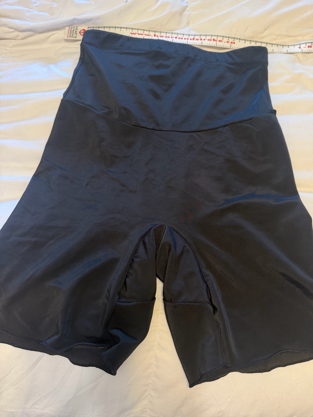 F.I.T Figure Improving Technology 90s High-Waist Black Spandex Shaping Shorts